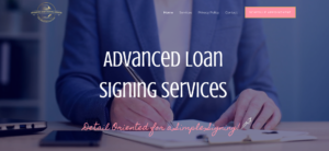 screenshot of a website